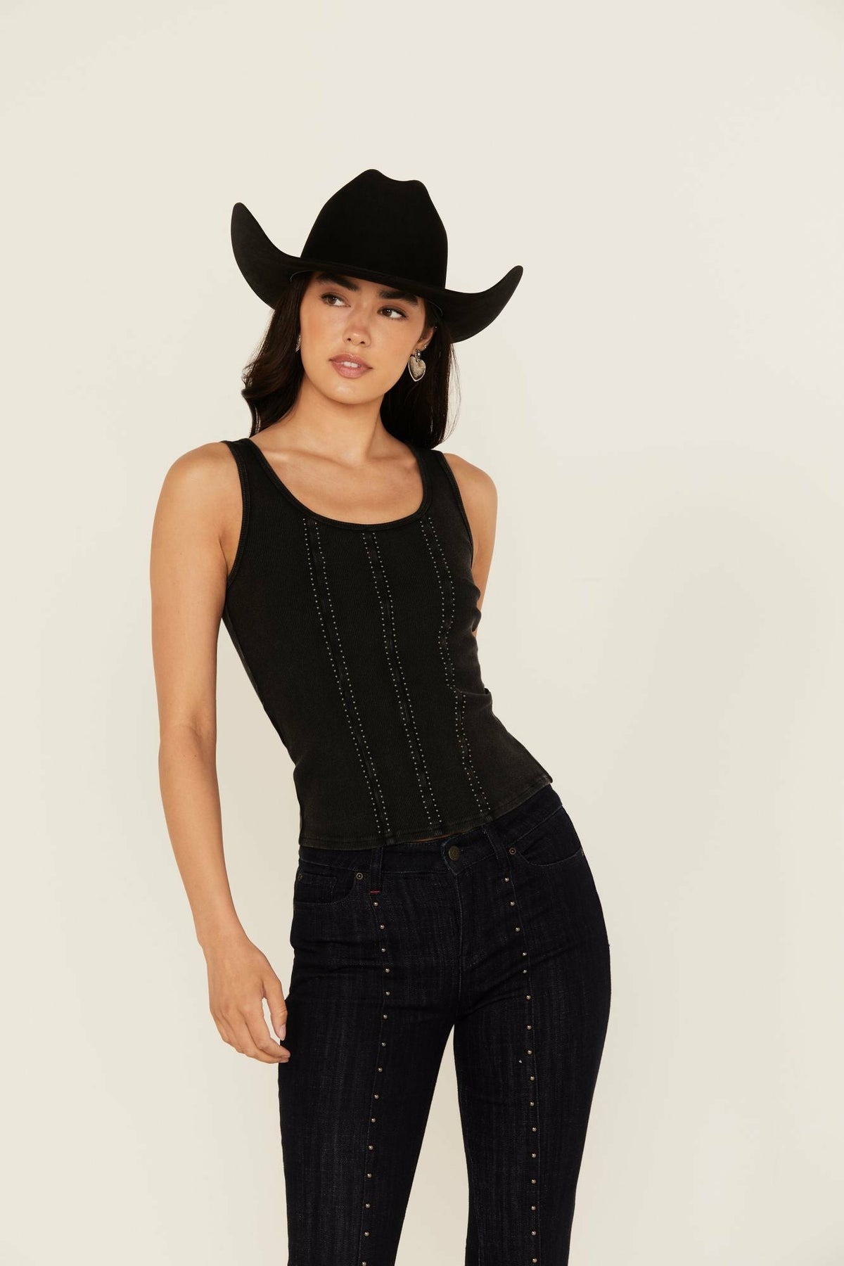 Idyllwind Sevier Studded Ribbed Tank Top