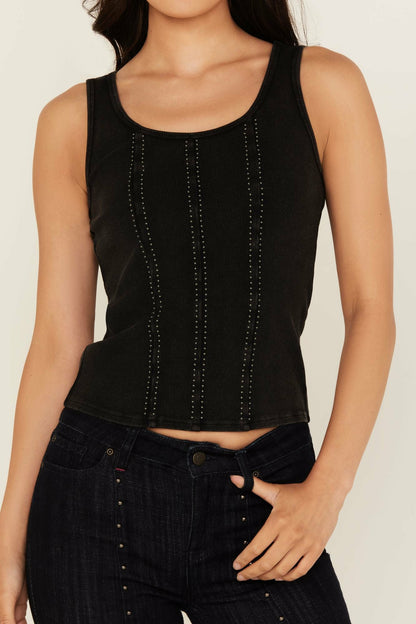 Idyllwind Sevier Studded Ribbed Tank Top