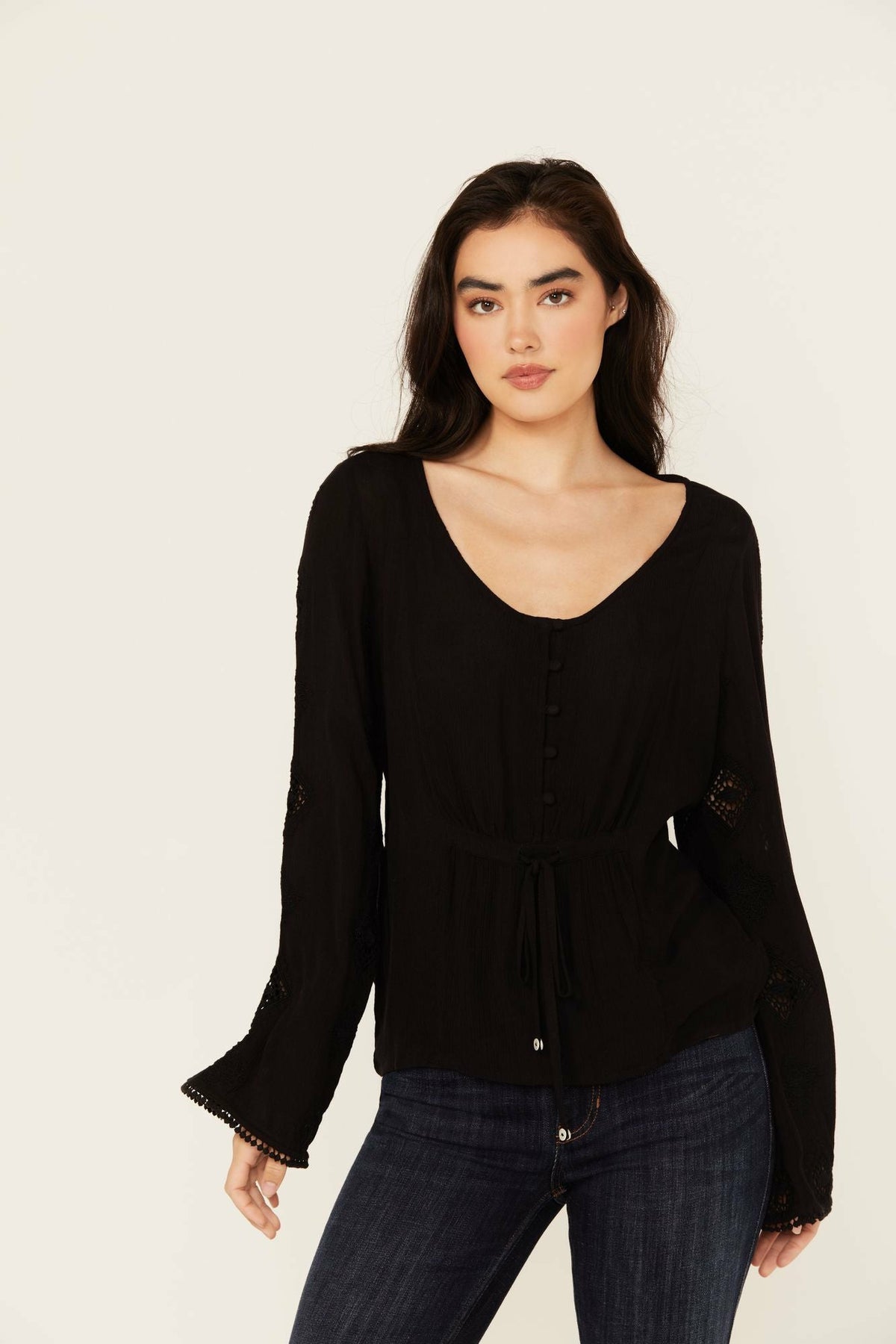 Idyllwind Sharondale Embroidered Long Sleeve Button-Down Shirt