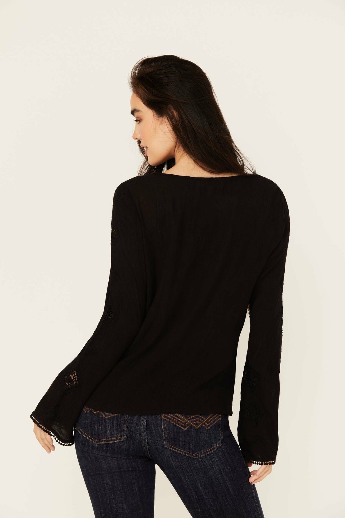 Idyllwind Sharondale Embroidered Long Sleeve Button-Down Shirt