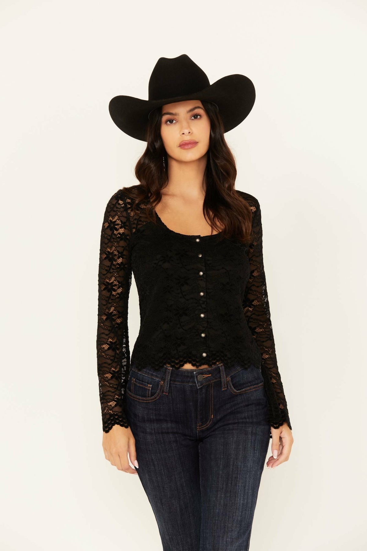 Idyllwind Russello Lace Long Bell Sleeve Top