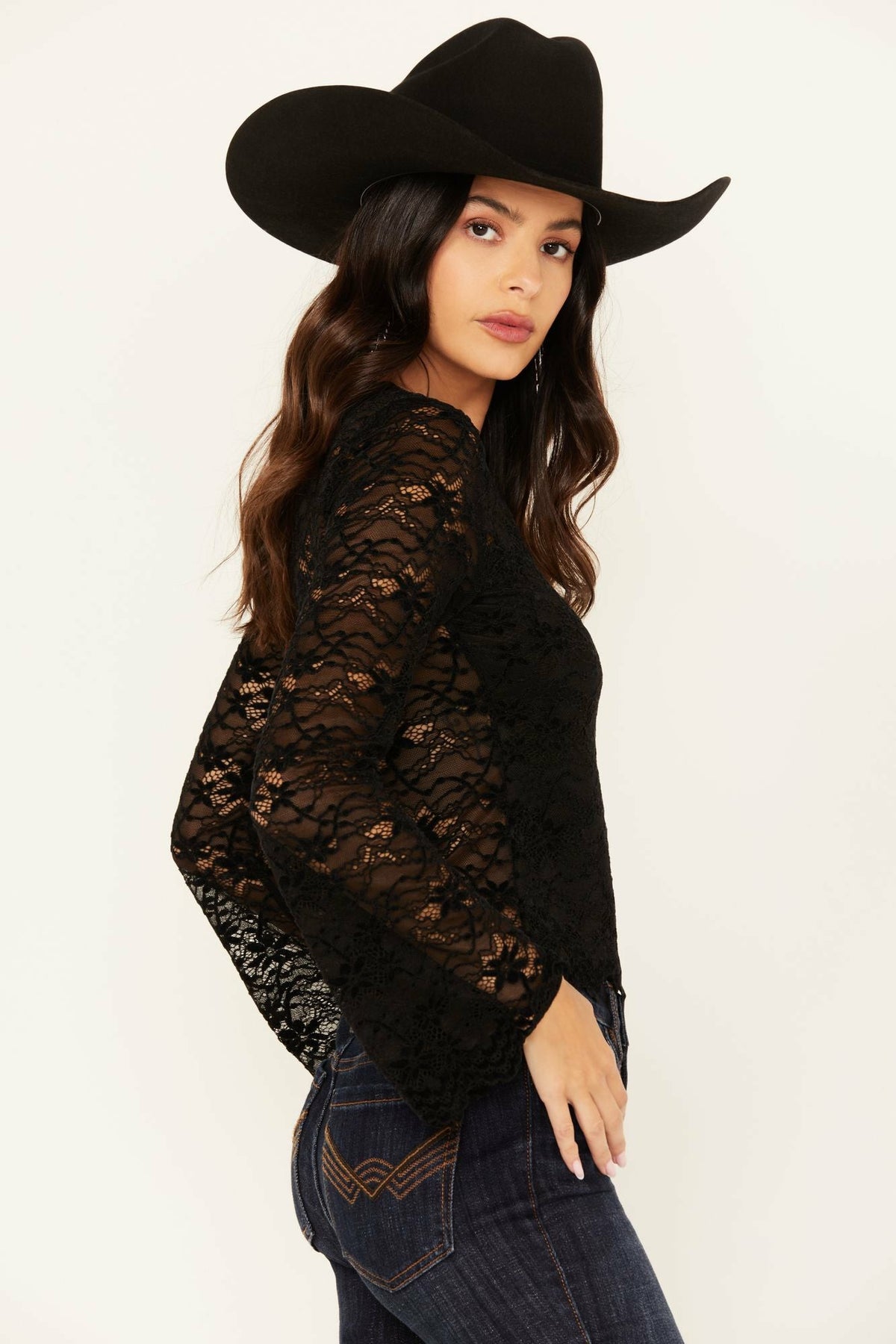 Idyllwind Russello Lace Long Bell Sleeve Top