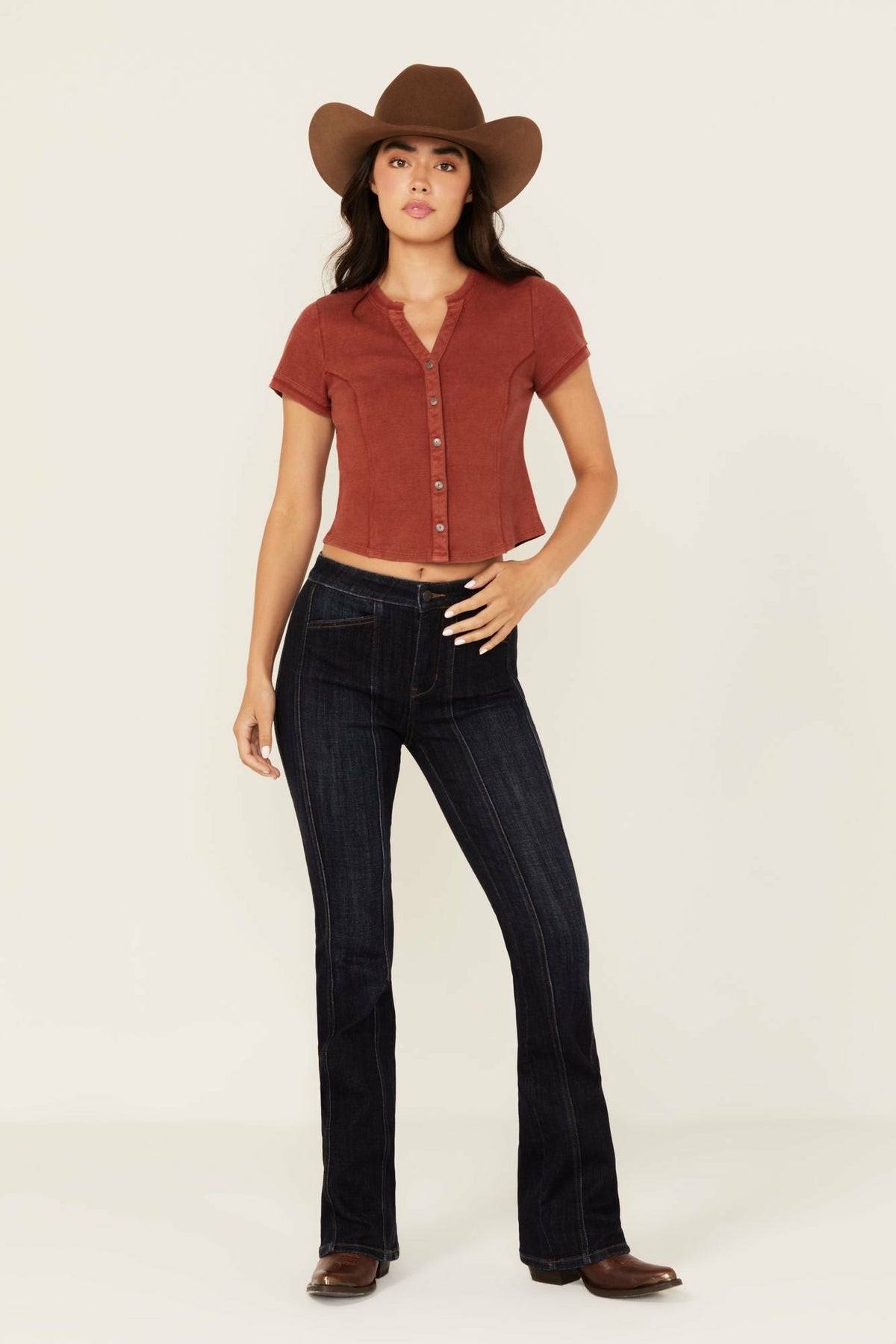 Idyllwind Fontana Dark Wash Legend High Rise Bootcut Comfort Stretch Denim Jeans