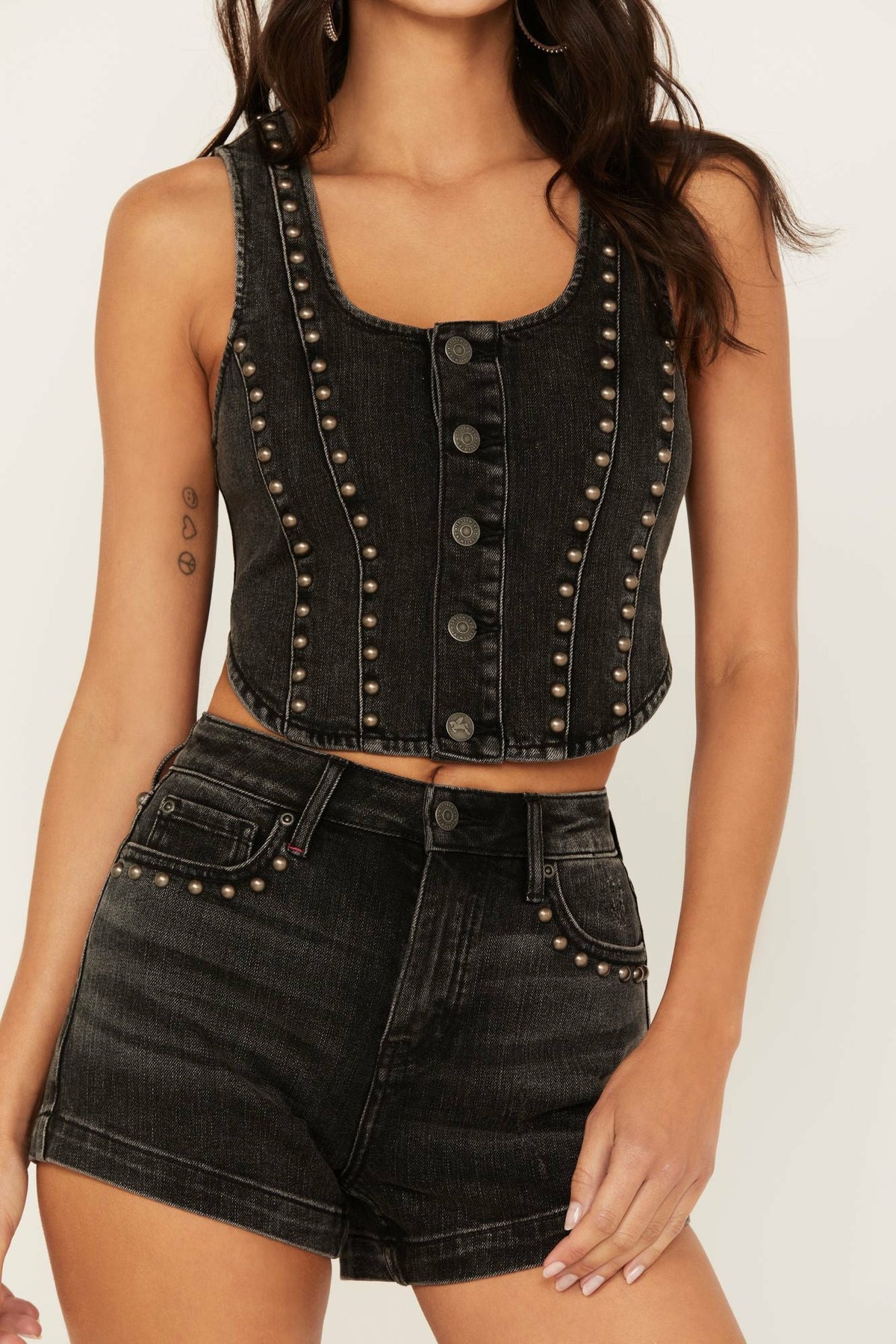 Idyllwind Delrose Drive Studded Denim Vest