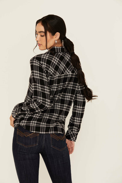 Idyllwind Featherlight Plaid Print Long Sleeve Pearl Snap Western Shirt