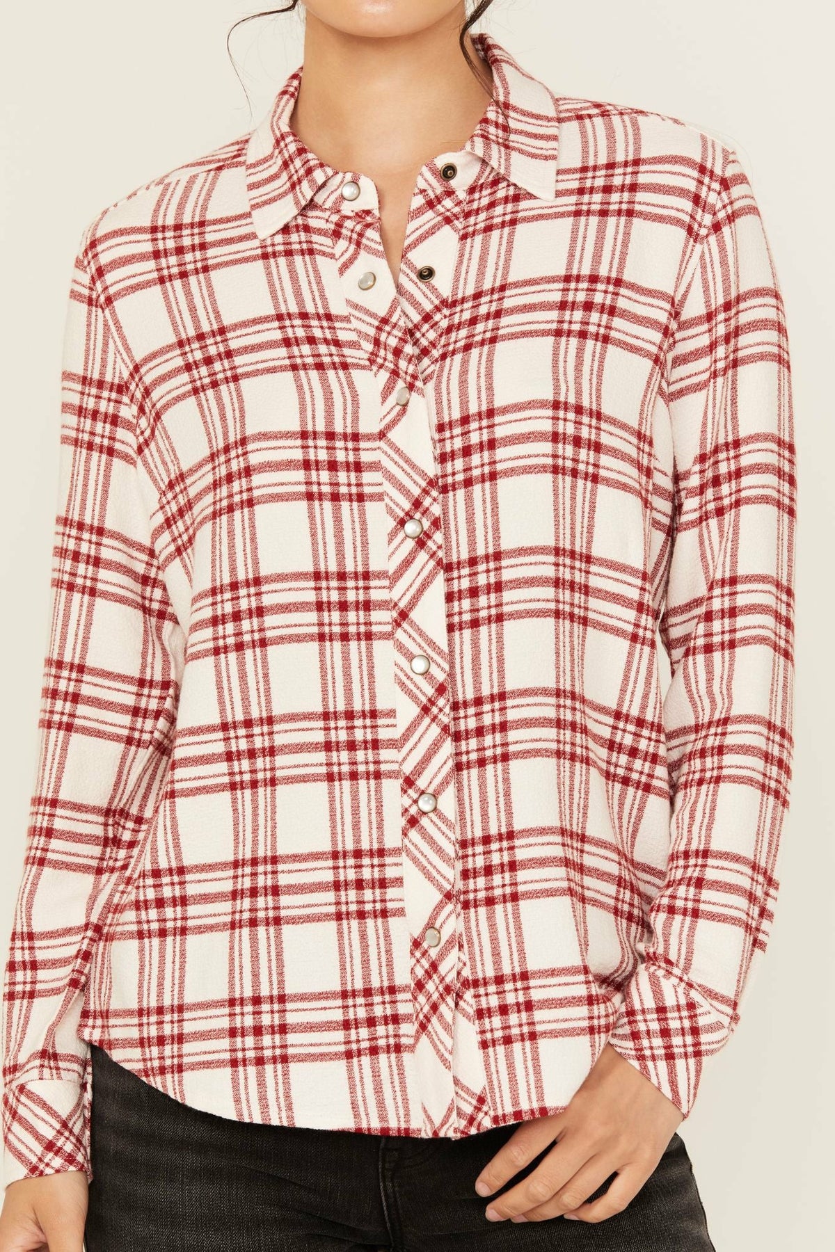 Idyllwind Anna Featherlight Plaid Print Long Sleeve Pearl Snap Western Shirt