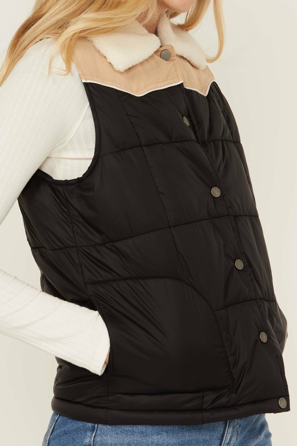 Idyllwind Color Block Puffer Vest