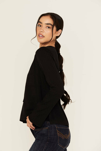 Idyllwind Buckeye Jacquard Long Sleeve Top