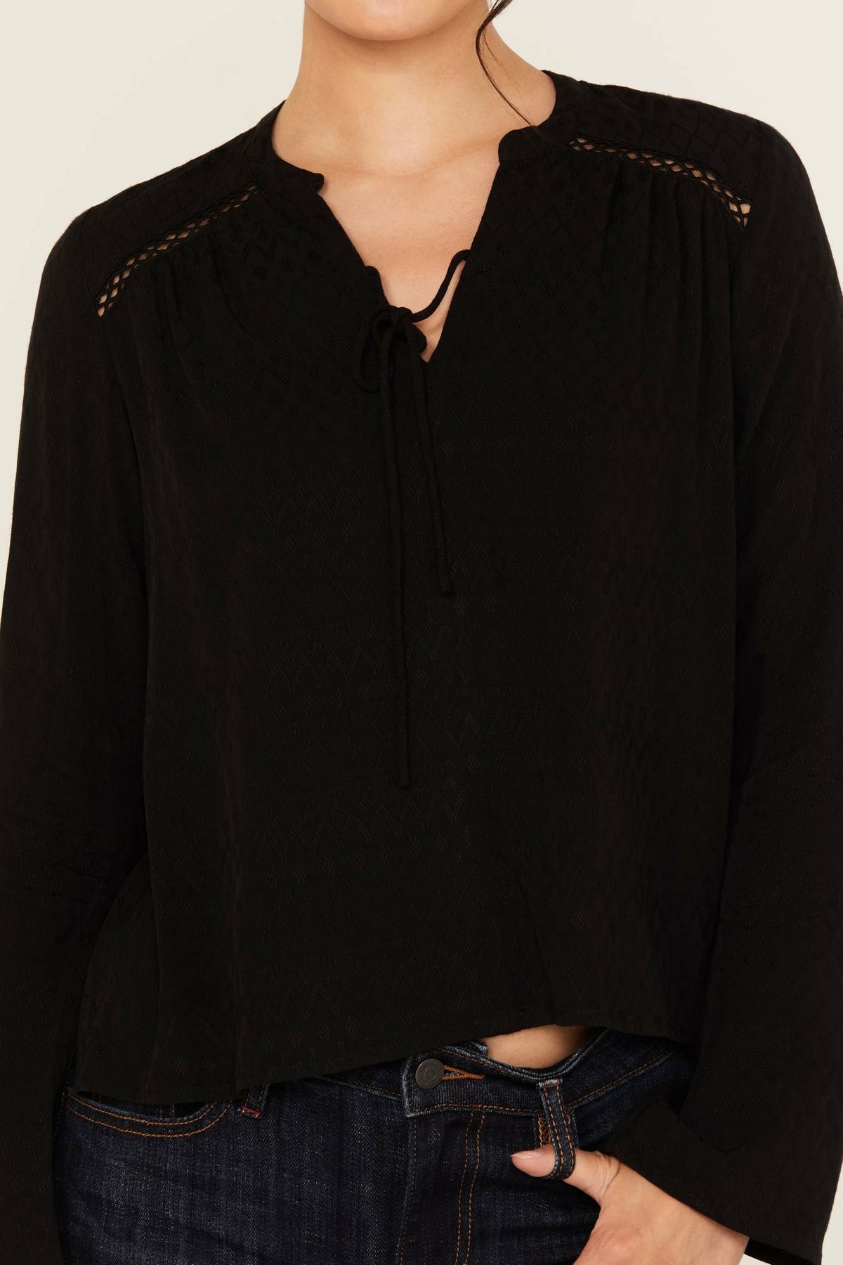 Idyllwind Buckeye Jacquard Long Sleeve Top