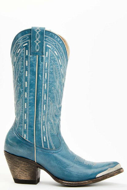 Idyllwind Retro Rock Teal Western Boots - Round Toe