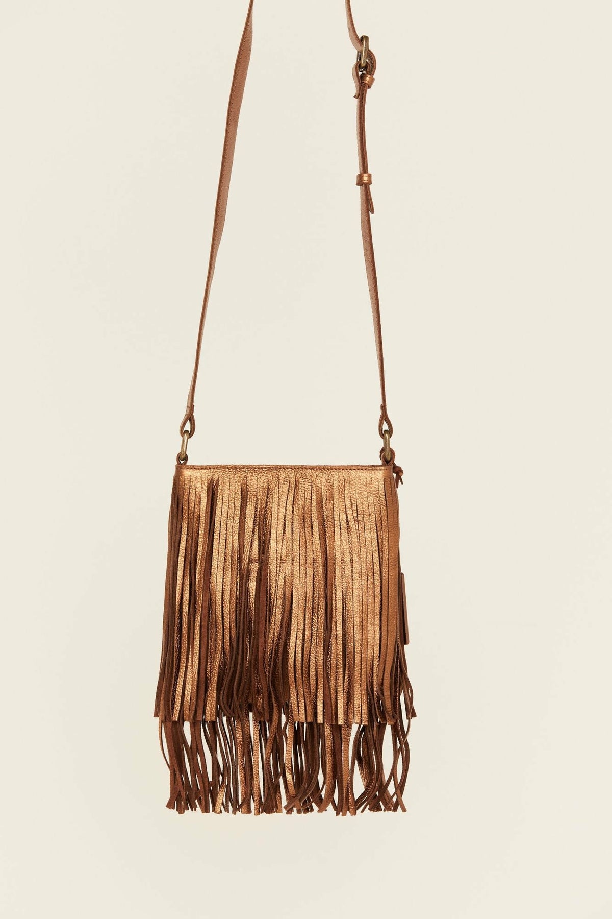 Idyllwind Camarillo Metallic Fringe Suede Crossbody Bag