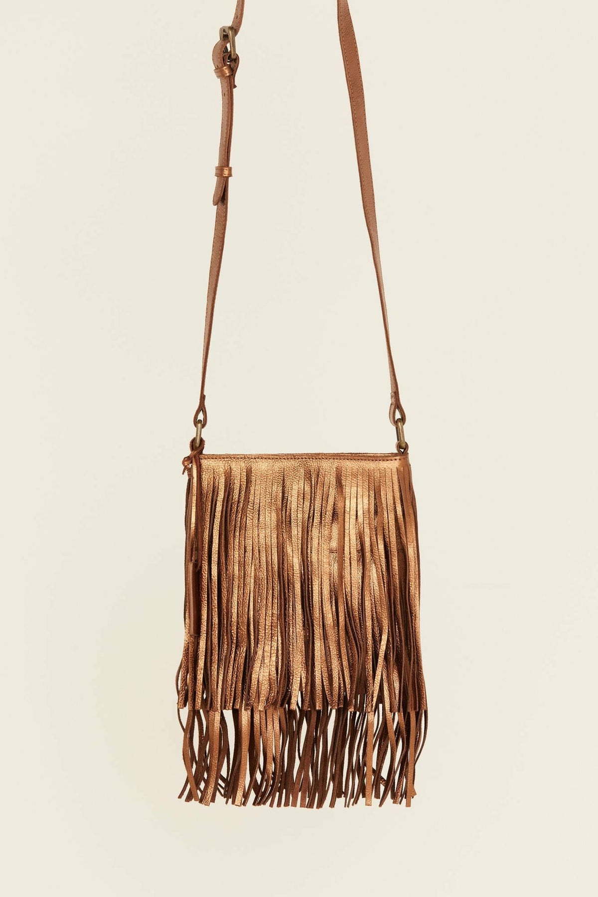 Idyllwind Camarillo Metallic Fringe Suede Crossbody Bag