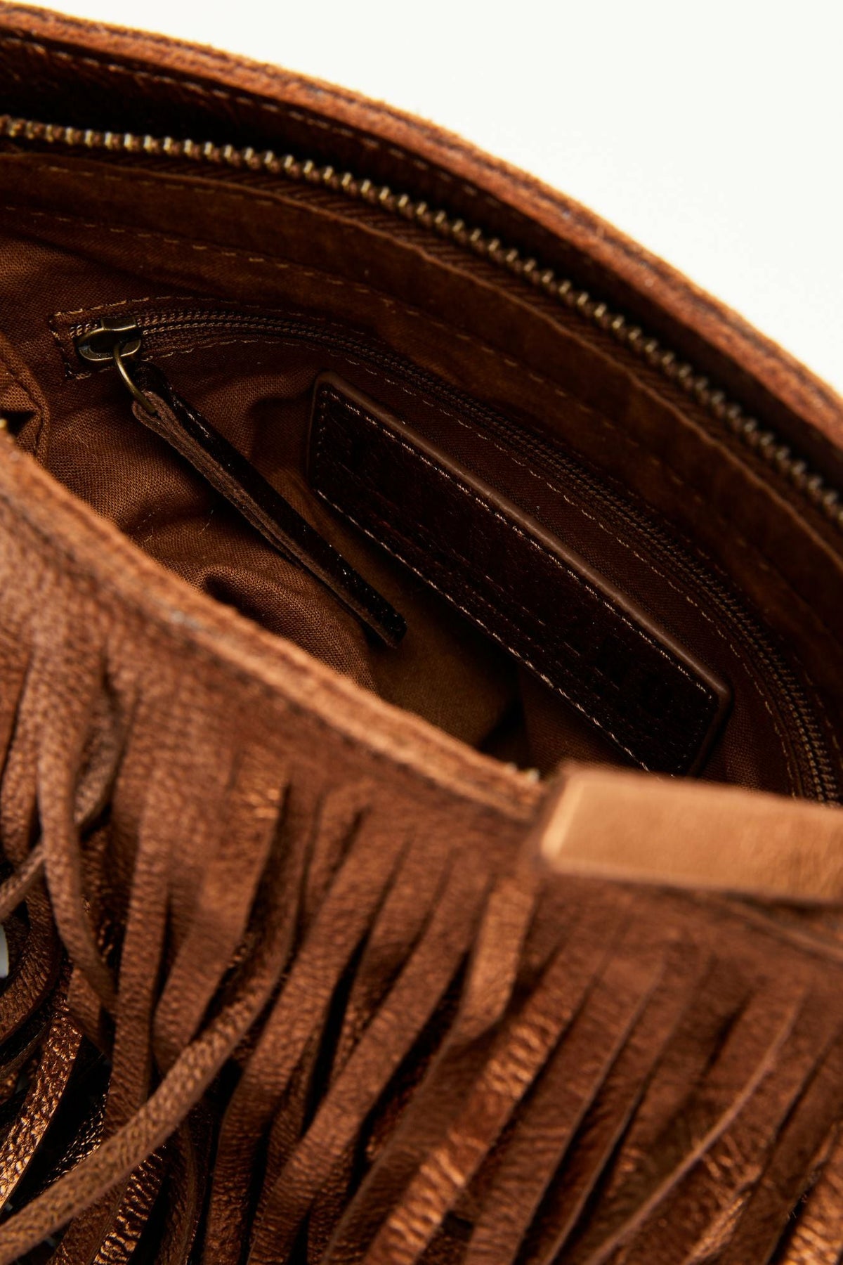 Idyllwind Camarillo Metallic Fringe Suede Crossbody Bag