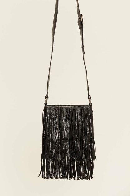 Idyllwind Camarillo Metallic Fringe Suede Crossbody Bag