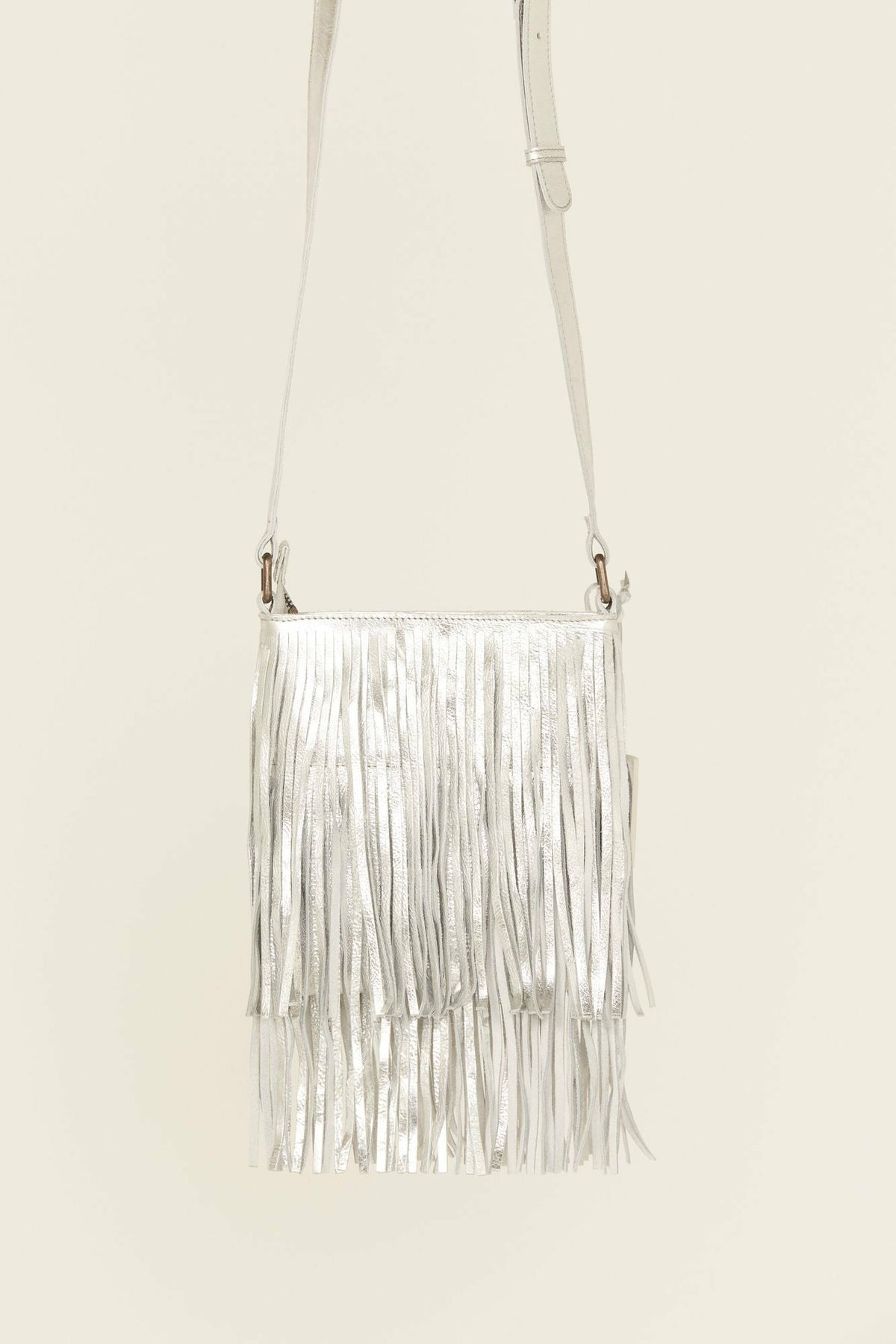 Idyllwind Camarillo Metallic Fringe Suede Crossbody Bag