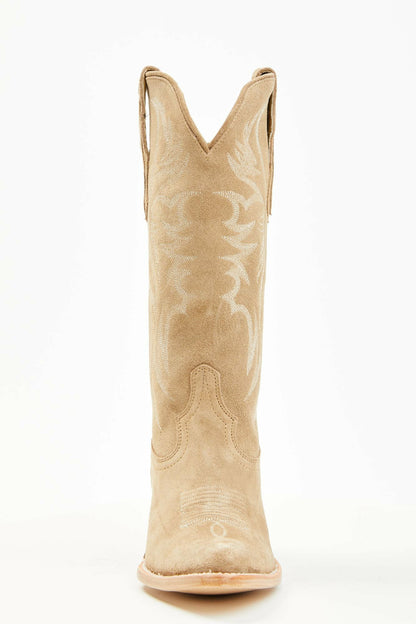 Idyllwind Charmed Life Tan Suede Western Boots - Round Toe