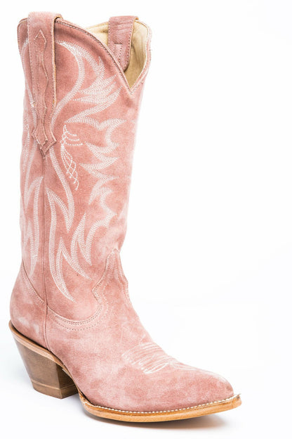 Idyllwind Charmed Life Pink Suede Western Boots - Round Toe