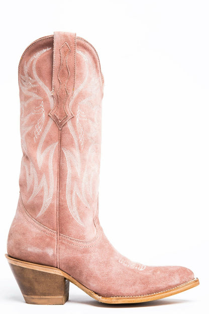 Idyllwind Charmed Life Pink Suede Western Boots - Round Toe
