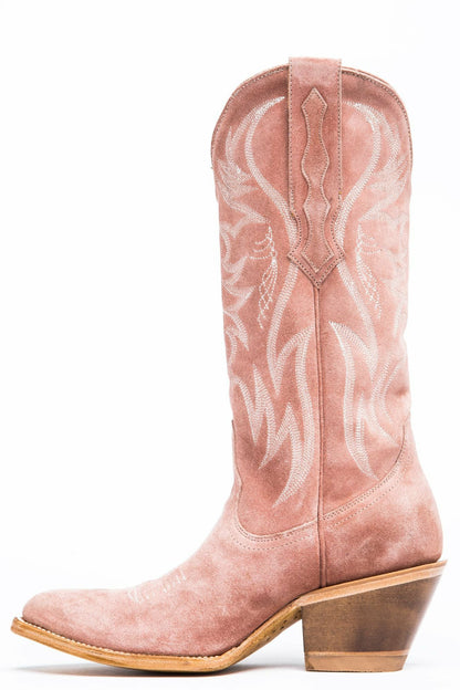 Idyllwind Charmed Life Pink Suede Western Boots - Round Toe