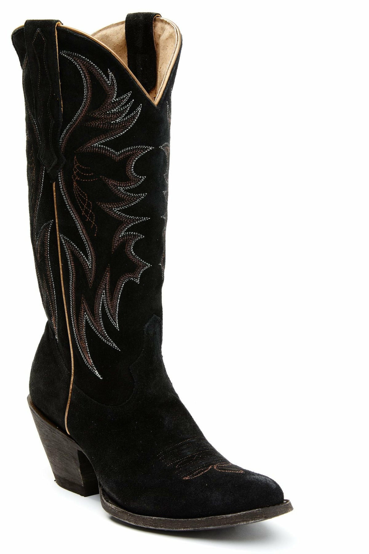 Idyllwind Charmed Life Black Suede Western Boots - Round Toe