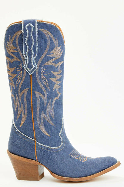 Idyllwind Charmed Life Denim Western Boots - Round Toe