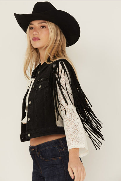 Idyllwind Studded Fringe Vest