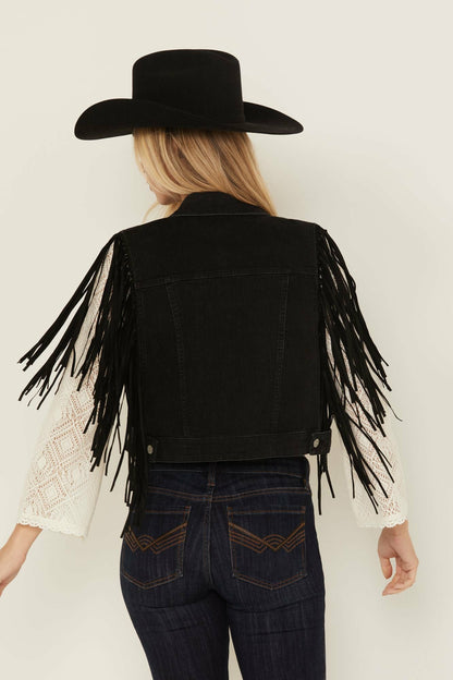 Idyllwind Studded Fringe Vest