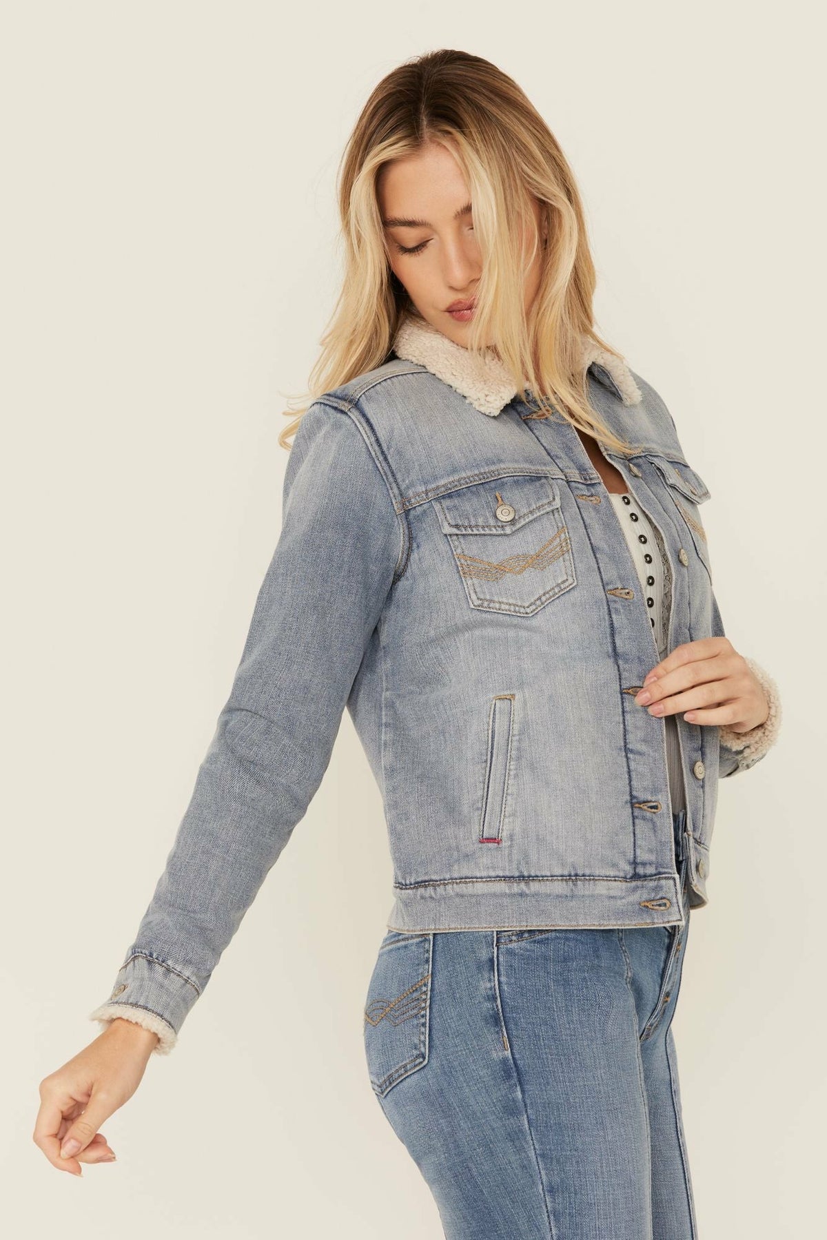 Idyllwind Edgewood Sherpa Lined Denim Jacket