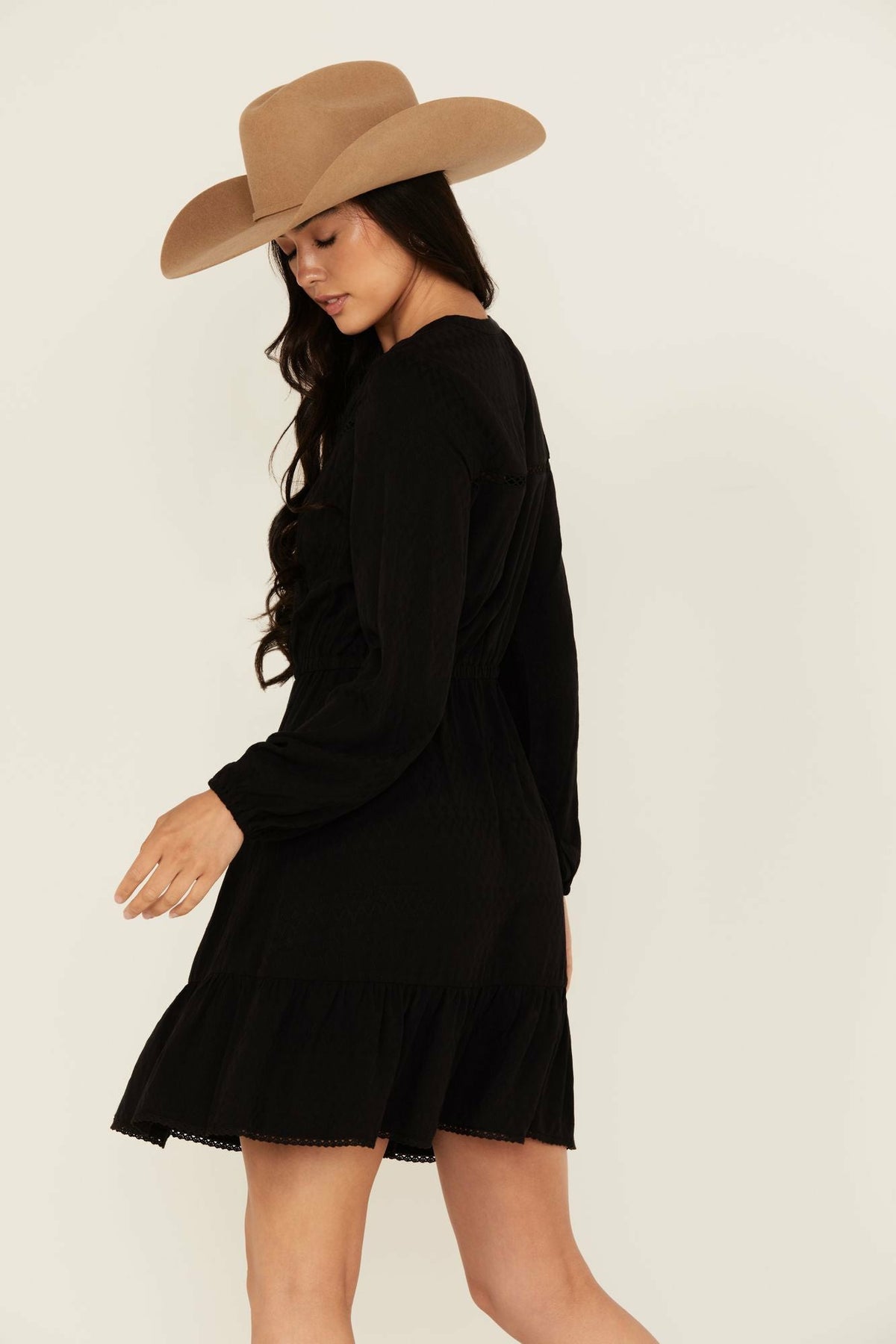 Idyllwind Fitzpatrick Solid Long Sleeve Mini Dress
