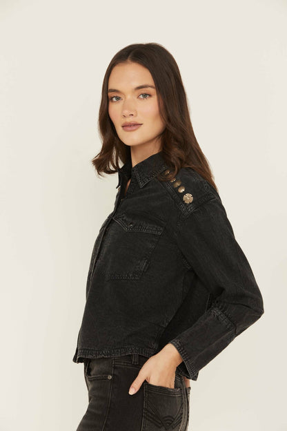 Idyllwind Concho Embellished Long Sleeve Snap Western Shirt