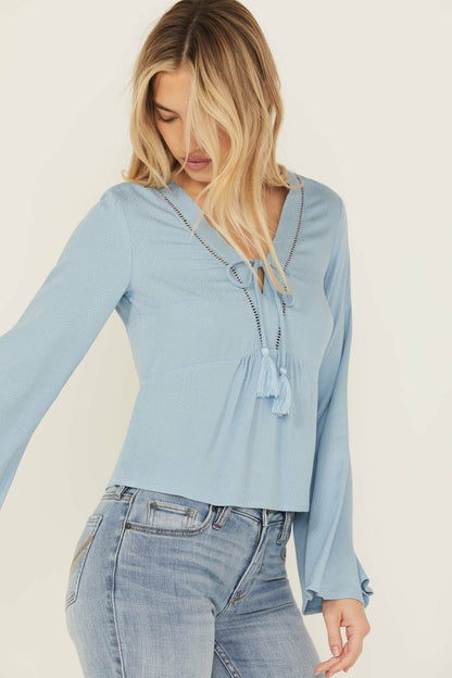 Idyllwind Cedar Lace-Up Top
