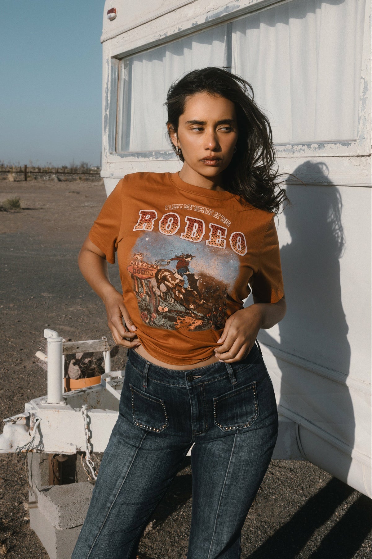Idyllwind I Left My Heart At The Rodeo Embellished Short Sleeve Graphic Tee