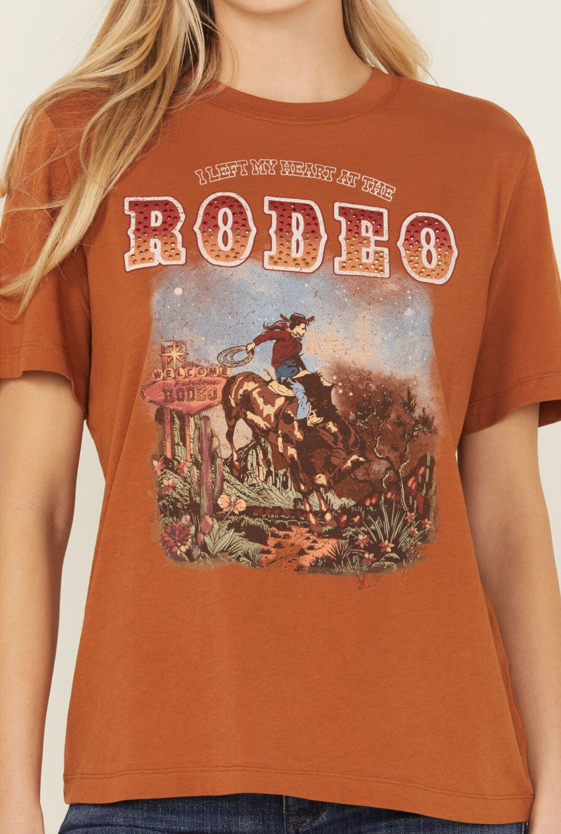 Idyllwind I Left My Heart At The Rodeo Embellished Short Sleeve Graphic Tee