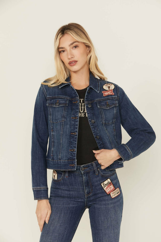 Idyllwind Ellwood Patch Denim Trucker Jacket