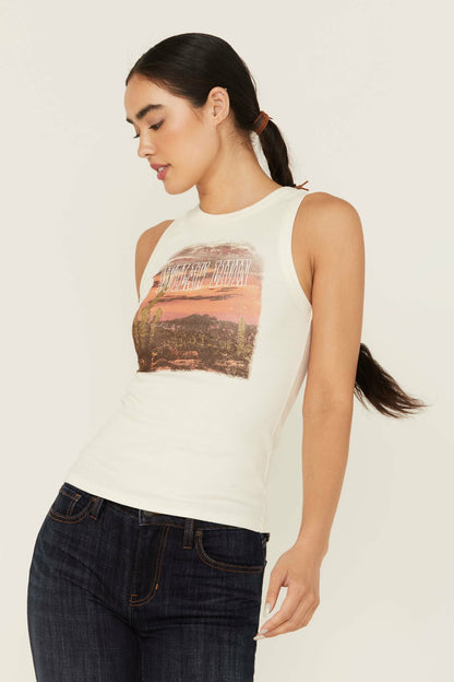 Idyllwind Outlaw Livin Sleeveless Ribbed Tank Top