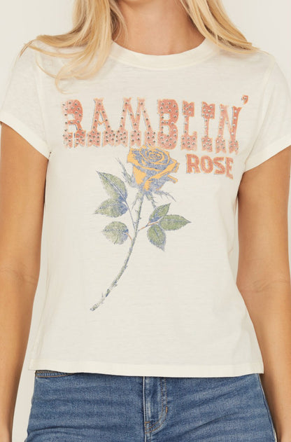 Idyllwind Ramblin' Rose Trusty Embellished Short Sleeve Graphic Tee