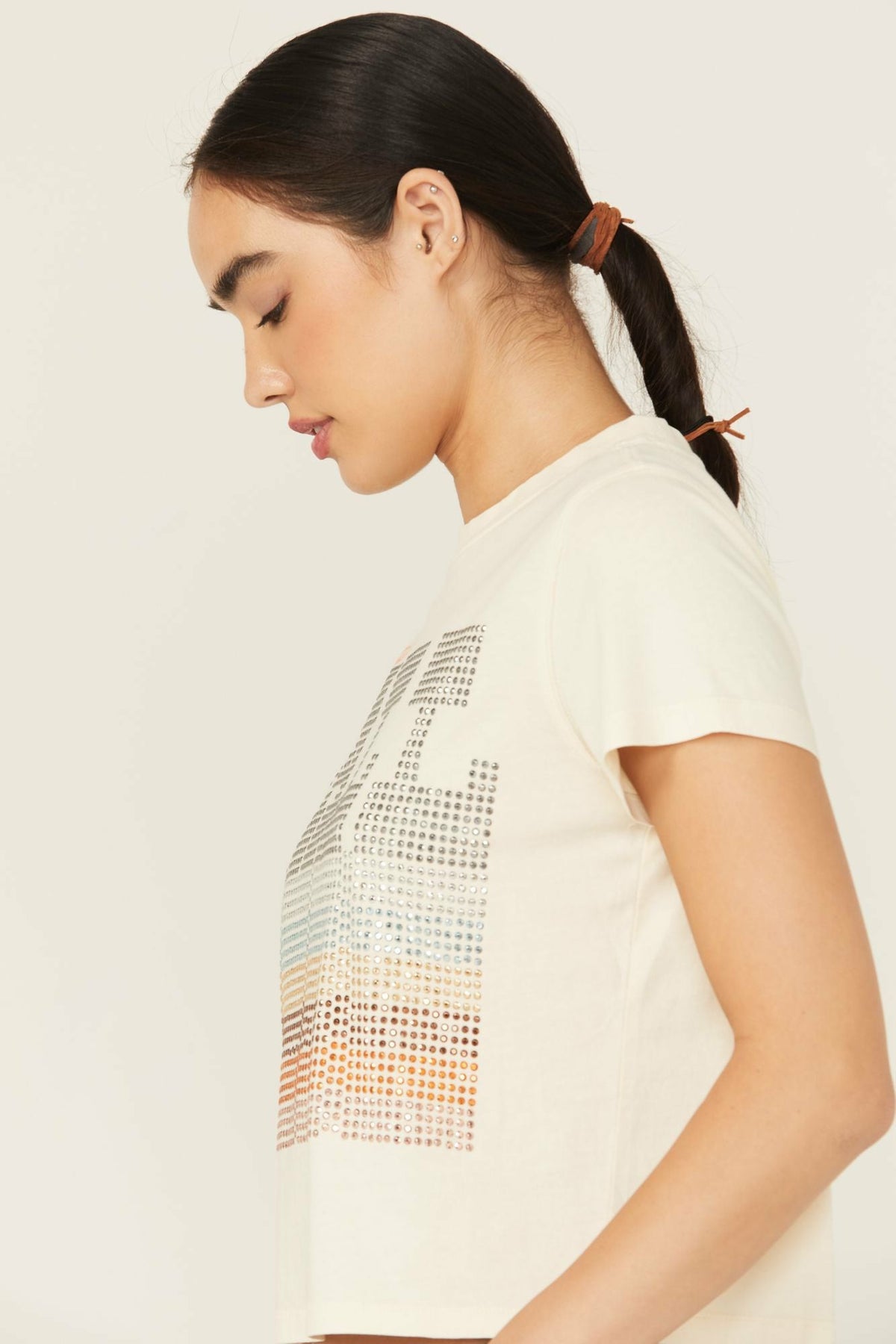 Idyllwind Y'all Embellished Short Sleeve Cropped Graphic Tee