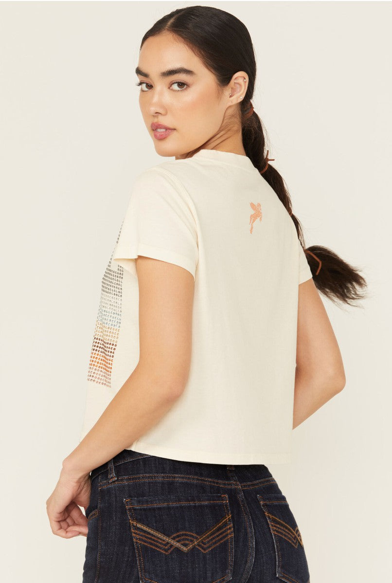 Idyllwind Y'all Embellished Short Sleeve Cropped Graphic Tee