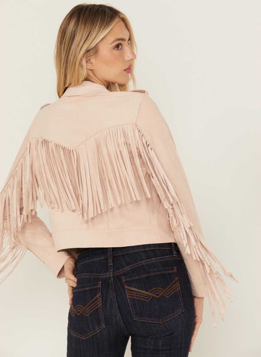 Idyllwind Odessa Faux Suede Fringe Moto Jacket