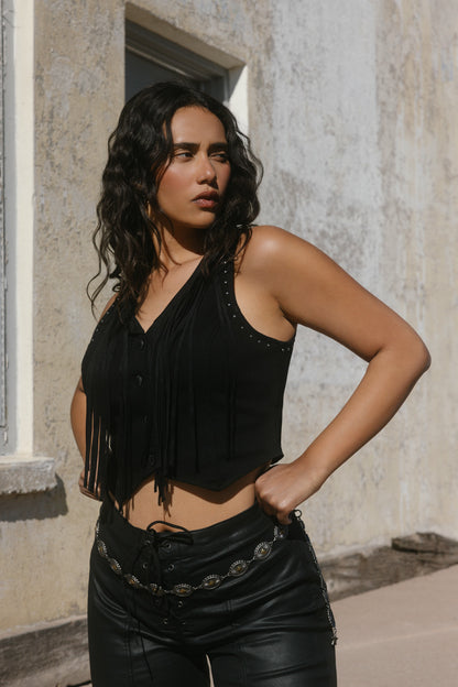 Idyllwind Fringe Denim Bustier