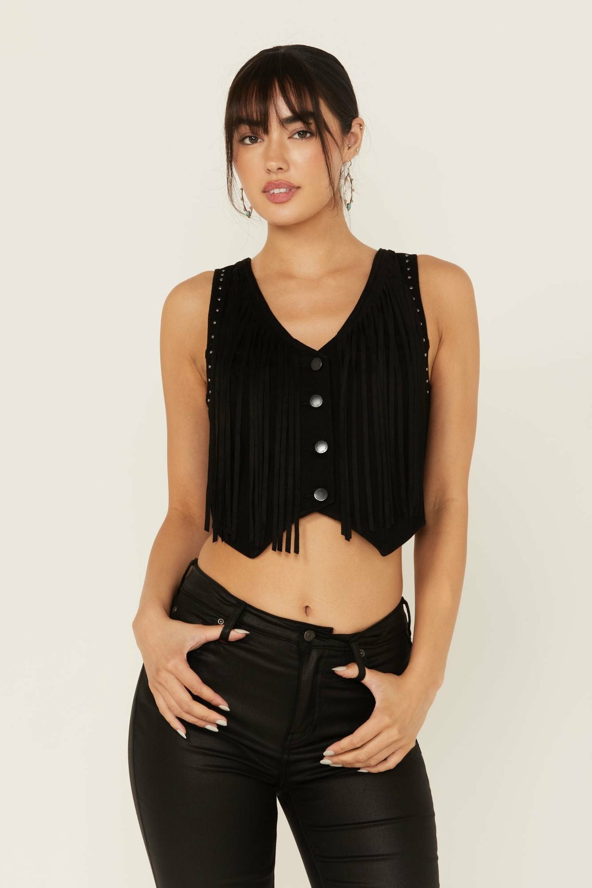 Idyllwind Fringe Denim Bustier