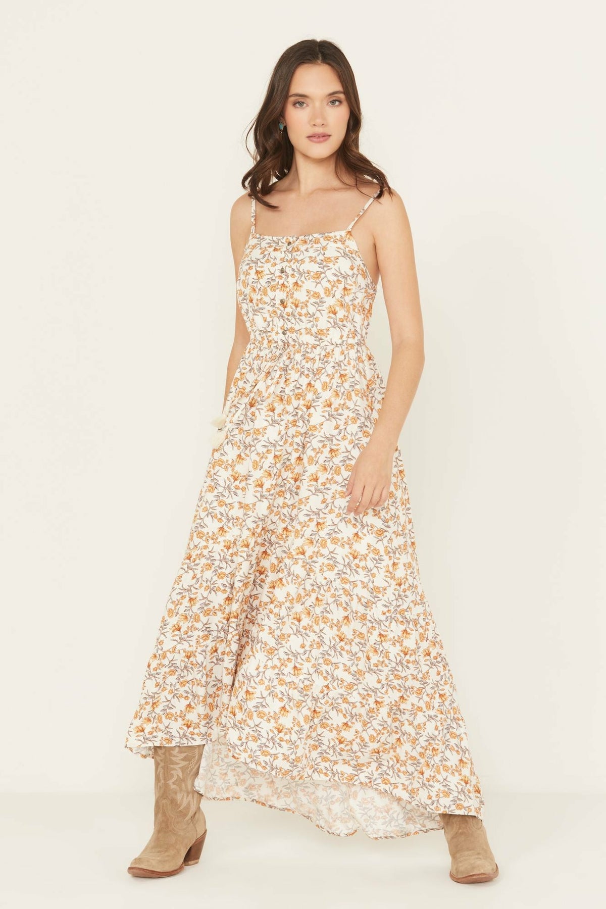Idyllwind Sugarland Printed High-Low Maxi Dress