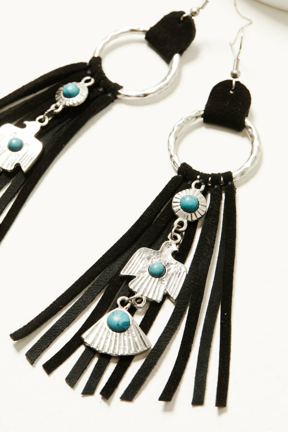 Idyllwind Garland Thunderbird Leather Fringe Earrings