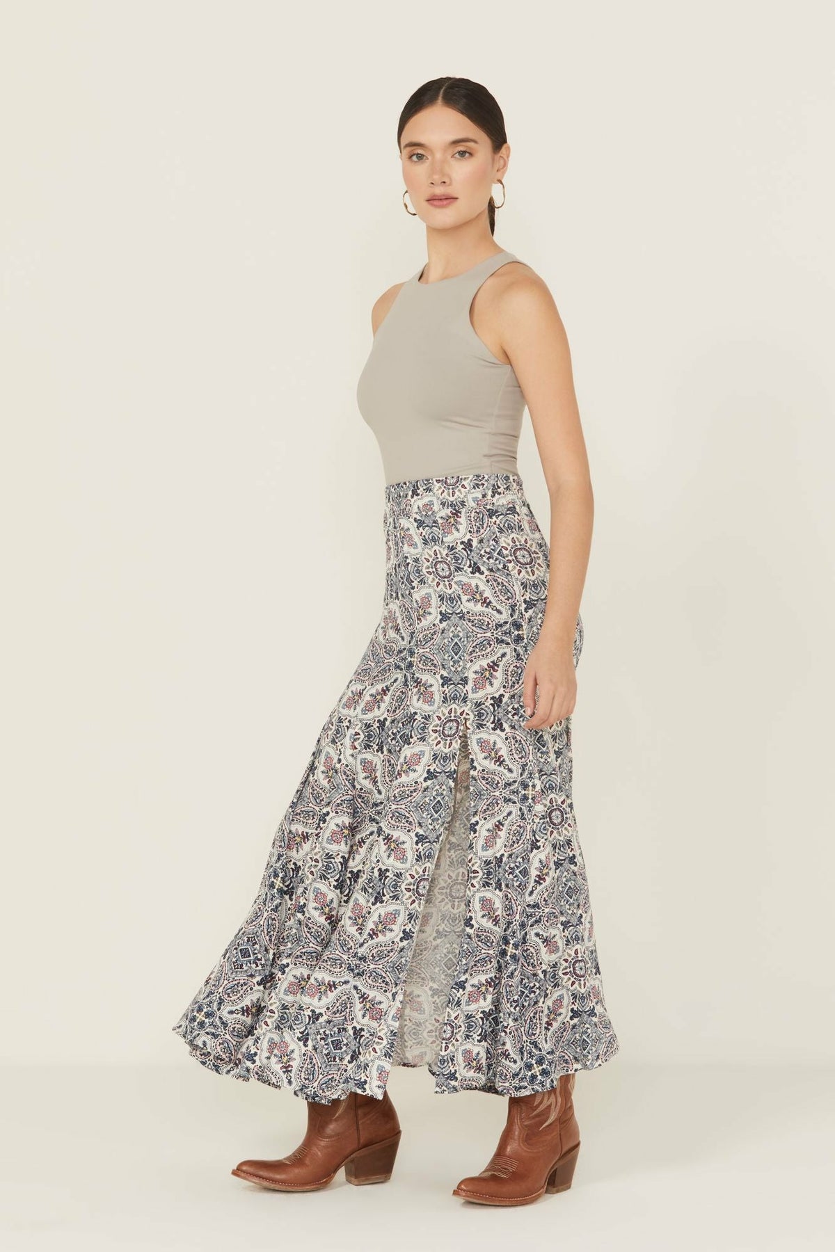 Idyllwind Garrison Printed Maxi Skirt