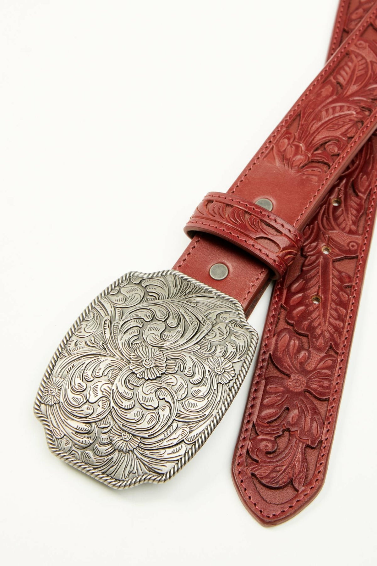 Idyllwind Westerly Drive Red Tooled Belt