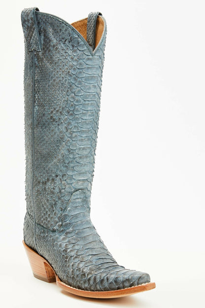 Idyllwind Slay Navy Python Tall Western Boots - Snip Toe