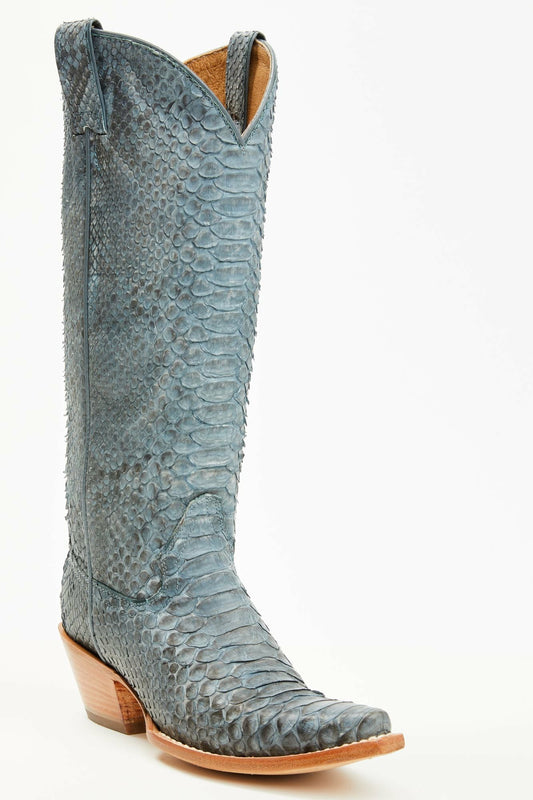 Idyllwind Slay Navy Python Tall Western Boots - Snip Toe