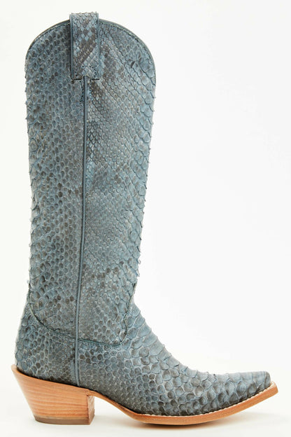 Idyllwind Slay Navy Python Tall Western Boots - Snip Toe
