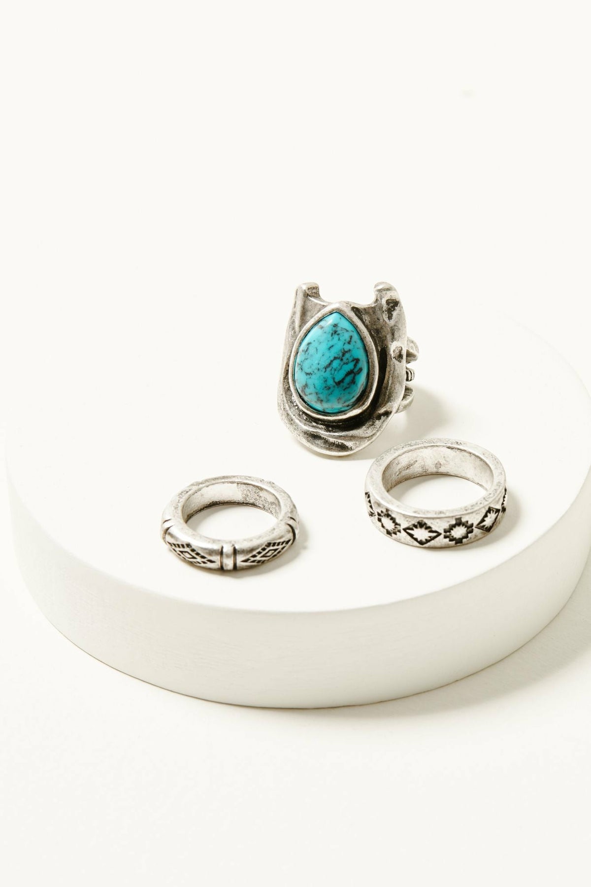 Idyllwind Harper Horseshoe Statement Ring Set - 3 Piece