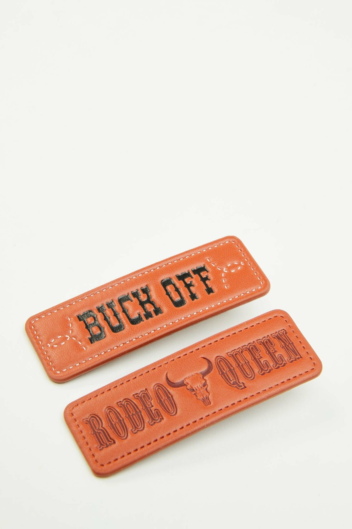 Idyllwind Buck Off Faux Leather Hair Clip Set - 2 Piece